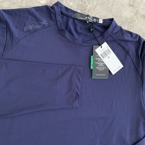 RLX Ralph Lauren Golf Preformance Long Sleeve Navy Training Shirt Men's M $128